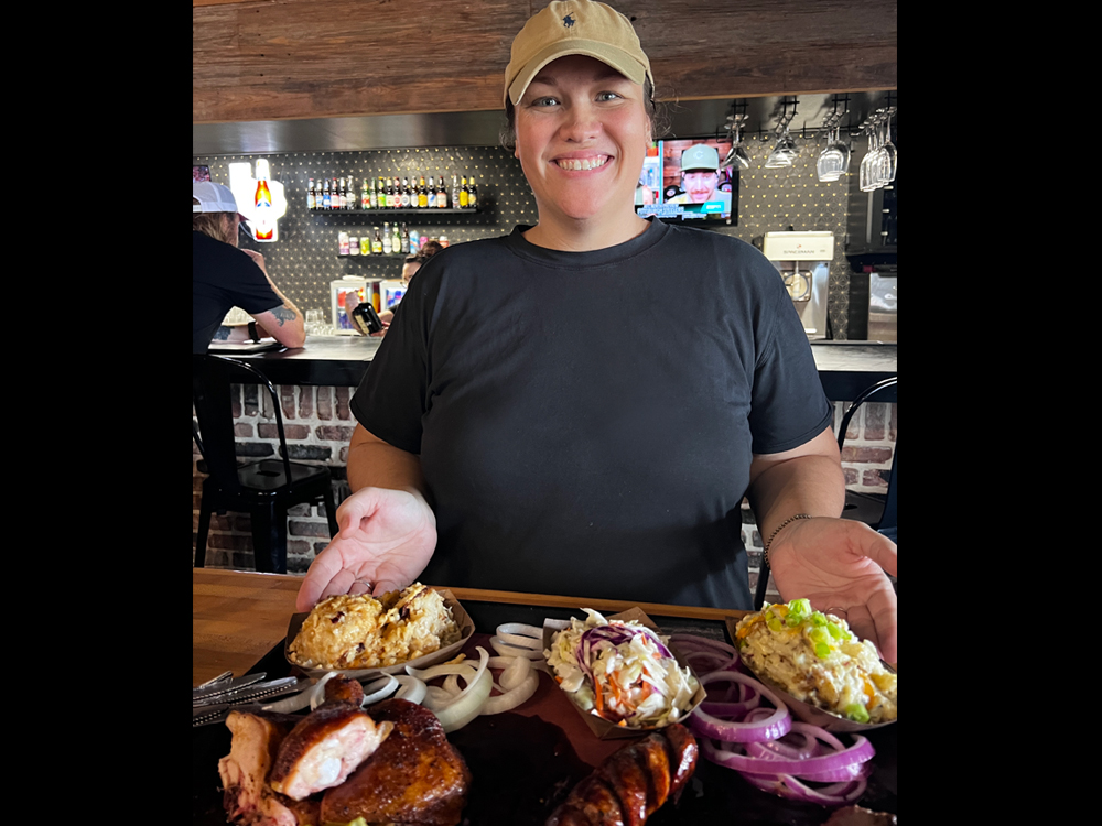 Kayla Gray, originally Kayla Schulze, who now manages the restaurant